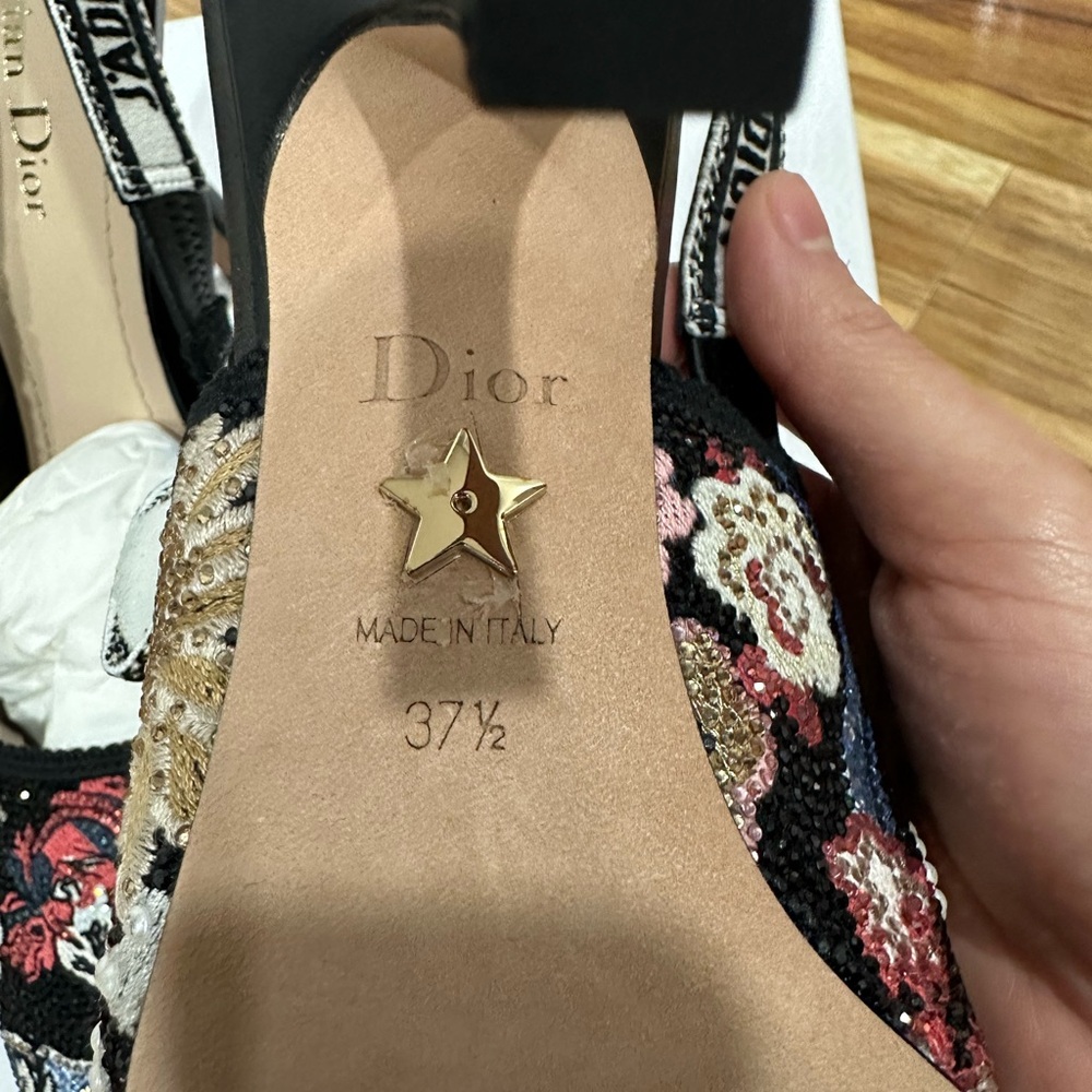 Dior Black Stiletto Heels with Ornate Embellishments - Picture 4 of 6